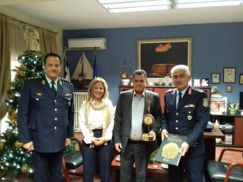 Επίσκεψη του νέου Γενικού Περιφερειακού Αστυνομικού Διευθυντή Κεντρικής Μακεδονίας στον Αντιπεριφερειάρχη Ημαθίας