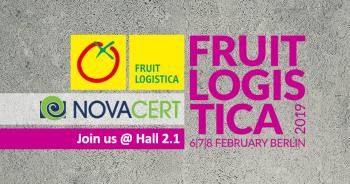 Με τη NOVACERT στη Διεθνή Έκθεση Fruit Logistica 2019