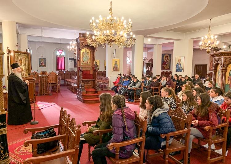 Μαθητές από το 1ο Λάππειο Γυμνάσιο Ναούσης επισκέφθηκαν την Ιερά Μονή Παναγίας Δοβρά Βεροίας