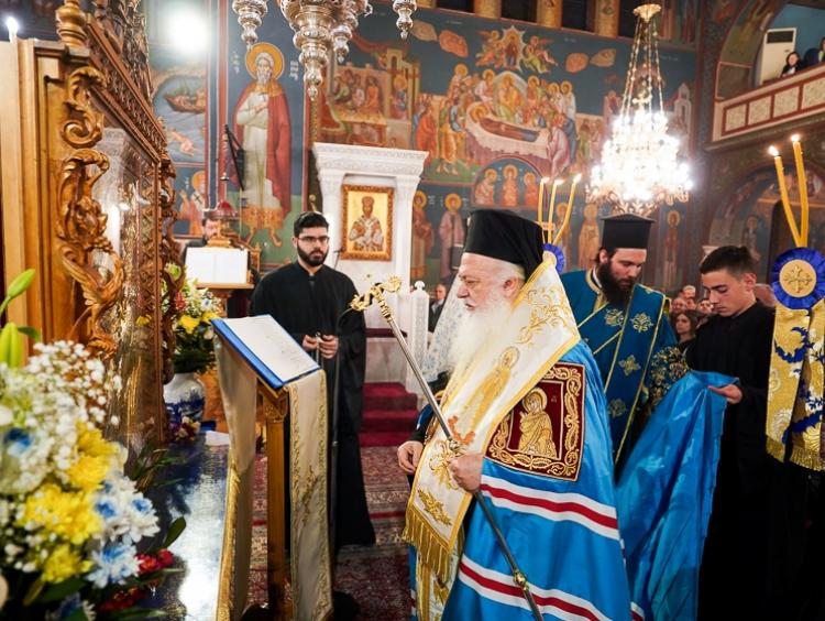 Β' Στάση των Χαιρετισμών της Υπεραγίας Θεοτόκου στον Ιερό Ναό Αγίου Νικολάου Καλλιθέας Αθηνών