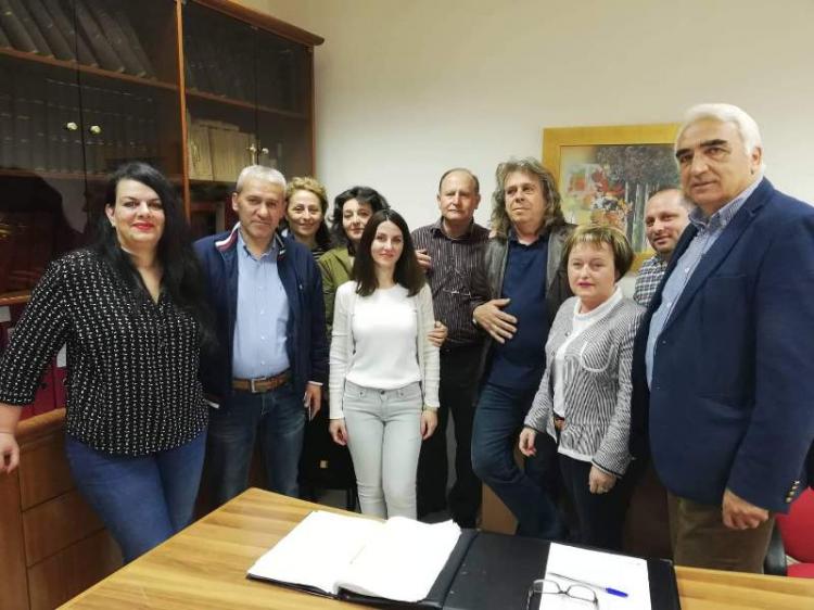 Επίσκεψη του Μ. Χαλκίδη με ομάδα συνεργατών του σε ΙΚΑ Αλεξάνδρειας και ΟΑΕΔ