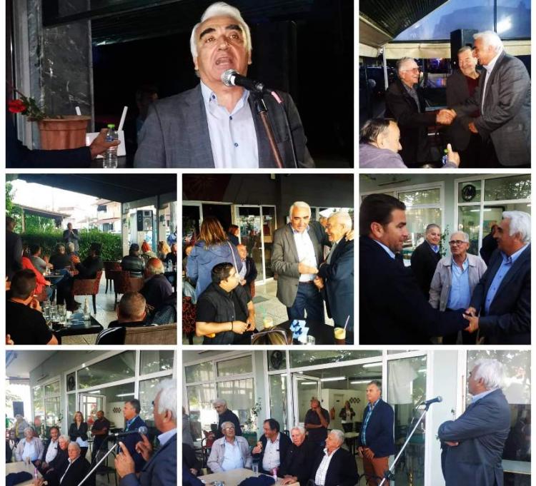 Επισκέψεις του υποψηφίου δημάρχου Αλεξάνδρειας Μιχάλη Χαλκίδη σε Πλάτανο, Κλειδί και Τρίκαλα