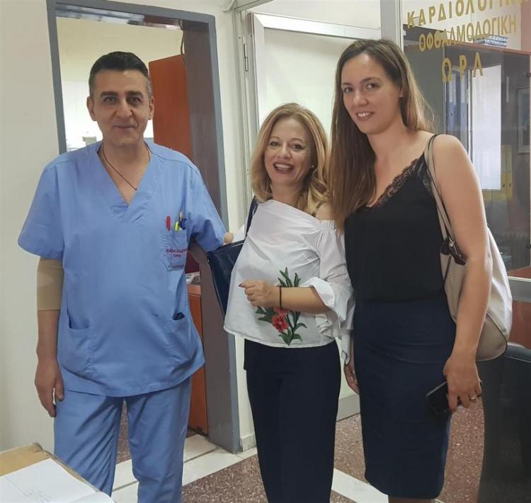 Σε γνώριμο της εργασιακό χώρο, το Νοσοκομείο Βέροιας, βρέθηκε η υποψήφια βουλευτής της ΝΔ, Νίκη Καρατζιούλα