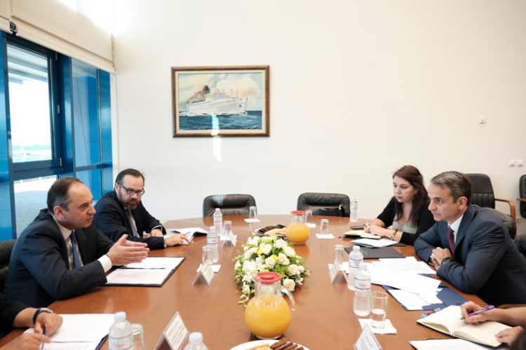 Σύσκεψη στο υπουργείο Ναυτιλίας και Νησιωτικής Πολιτικής υπό την προεδρία του Πρωθυπουργού Κυριάκου Μητσοτάκη