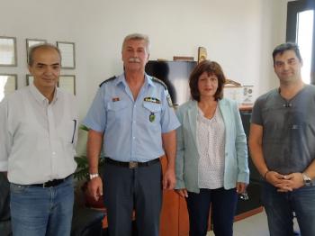 Επίσκεψη Φρόσως Καρασαρλίδου στην Αστυνομική Διεύθυνση Ημαθίας