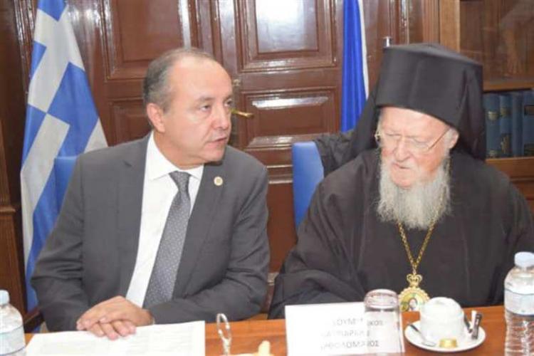 Ο Οικουμενικός Πατριάρχης κ.κ. Βαρθολομαίος στο Διοικητήριο