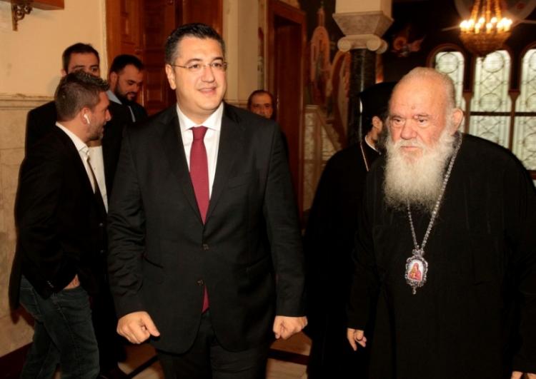 Συνάντηση του Προέδρου της ΕΝΠΕ, Περιφερειάρχη Κ.Μακεδονίας, Απ.Τζιτζικώστα, με τον Αρχιεπίσκοπο Αθηνών και Πάσης Ελλάδος Ιερώνυμο