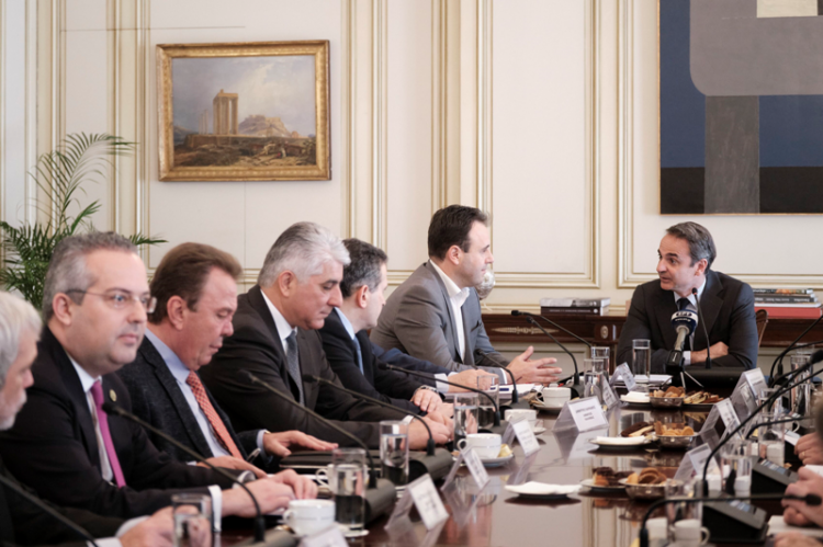 Συνάντηση του Πρωθυπουργού Κυριάκου Μητσοτάκη με την Κεντρική Ένωση Δήμων Ελλάδας
