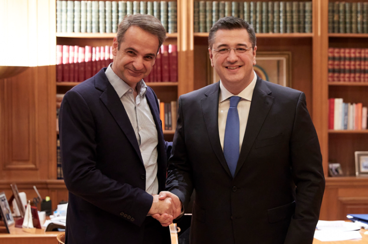 Συνάντηση του Πρωθυπουργού Κυριάκου Μητσοτάκη με τον Περιφερειάρχη Κεντρικής Μακεδονίας Απόστολο Τζιτζικώστα