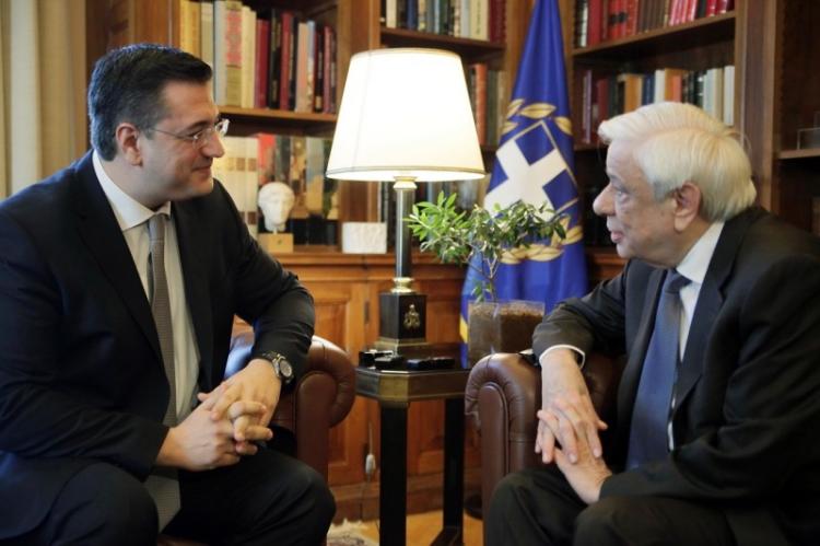 Συνάντηση του Προέδρου της Ευρωπαϊκής Επιτροπής των Περιφερειών και Περιφερειάρχη Κ.Μακεδονίας Απ.Τζιτζικώστα με τον ΠτΔ Πρ.Παυλόπουλο