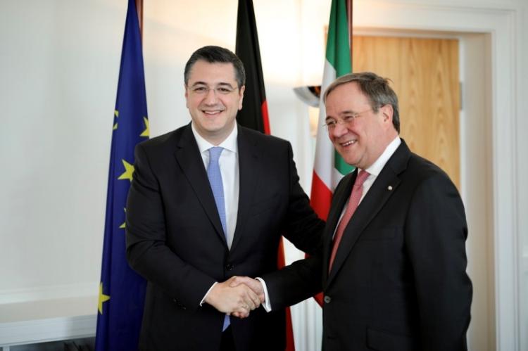 Συνάντηση του Προέδρου της Ευρωπαϊκής Επιτροπής των Περιφερειών Α.Τζιτζικώστα με τον Πρωθυπουργό της Β.Ρηνανίας-Βεστφαλίας A.Laschet στο Ντίσελντορφ