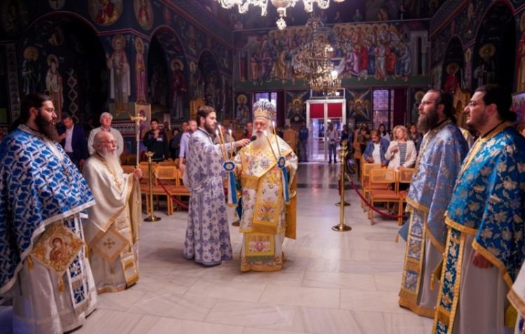 Αρχιερατική Ιερά Αγρυπνία επί τη εορτή της συνάξεως της θαυματουργού εικόνος της Παναγίας της Γοργοεπηκόου στη Νάουσα