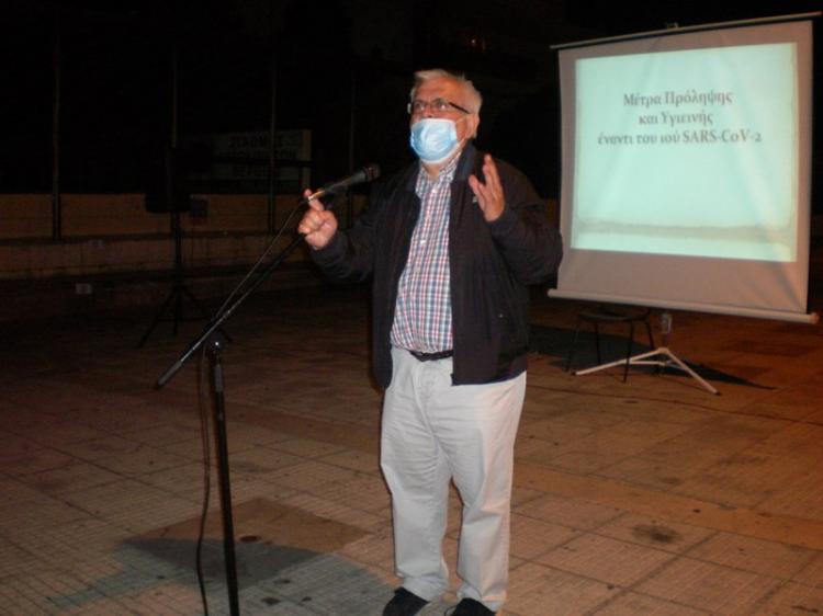 Μέτρα πρόληψης και Υγιεινή του sars- cov2 : Ενημερωτική δράση χθες στην πλατεία Δημαρχείου Βέροιας