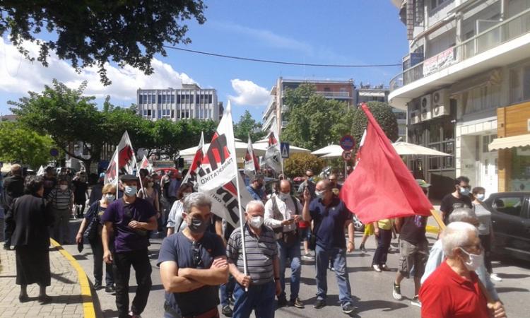 Απεργία και κινητοποιήσεις για την Εργατική Πρωτομαγιά χθες στη Βέροια