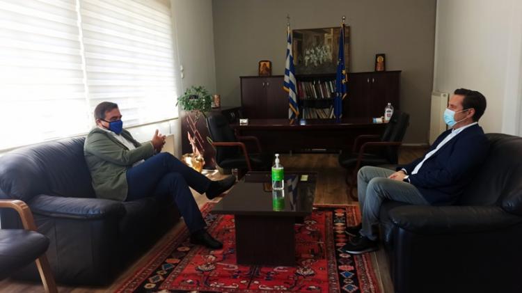 Συνάντηση Δημάρχου Νάουσας Νικόλα Καρανικόλα με τον Αντιπρόεδρο της Ευρωπαϊκής Επιτροπής Μαργαρίτη Σχοινά