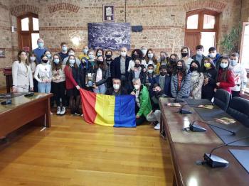 Mαθητές και καθηγητές από Ισπανία, Ρουμανία, Ουγγαρία, Πολωνία και Τουρκία στο Δημαρχείο Βέροιας