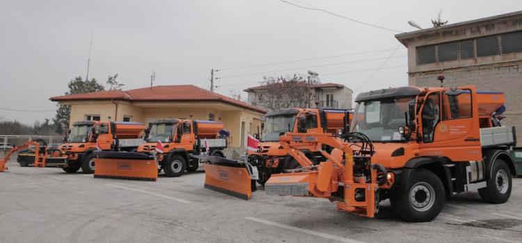 Παράδοση τεσσάρων εκχιονιστικών οχημάτων από τον ΤΑΡ στη Δυτική Μακεδονία