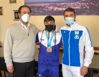 Ο Δήμαρχος Βέροιας χαιρετίζει τη σπουδαία διάκριση του αθλητή του Συλλόγου «Ρωμιός» Γιώργου Ιωσηφίδη