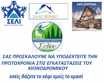 Πρόσκληση του Εθνικού Χιονοδρομικού Κέντρου Σελίου για την υποδοχή της νέας χρονιάς