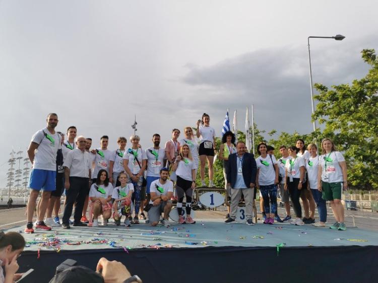 Αθλήτριες του ΕΟΣ Νάουσας στο Olympic Day Run στη Θεσσαλονίκη