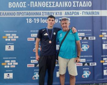 Τρίτος στα 800 μέτρα ο Παναγιώτης Αθανασάκης στο πανελλήνιο πρωτάθλημα στίβου κ-18