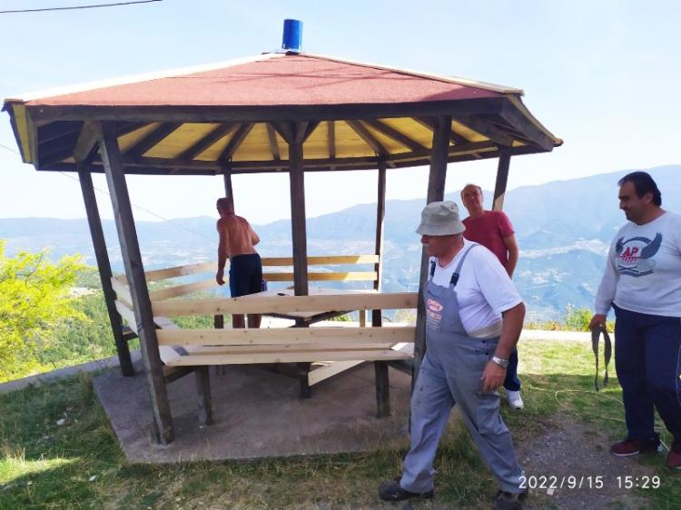 Ανακαίνιση περιπτέρου στο Πυροφυλάκιο Καστανιάς από Παλαιούς Προσκόπους