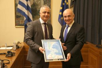 Συνάντηση του Λάζαρου Τσαβδαρίδη με τον Πρέσβη της Αργεντινής στην Αθήνα κ. Luis Alfredo Azpiazu