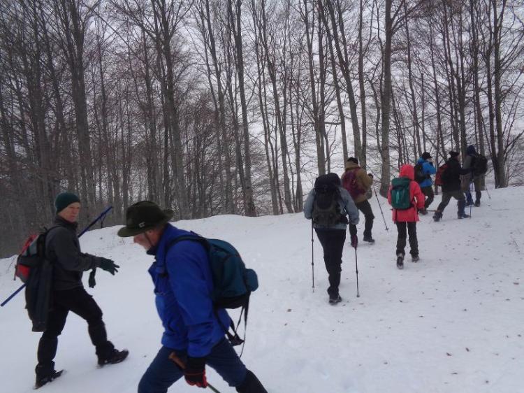 ΒΕΡΜΙΟ, Χιονοδρομικό 3- 5 Πηγάδια, 4 Δεκεμβρίου 2022, Πορεία στο χιόνι, με τους Ορειβάτες Βέροιας