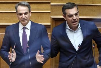Βουλή: Σφοδρή πολιτική αντιπαράθεση Mητσοτάκη - Τσίπρα για το θέμα των παρακολουθήσεων