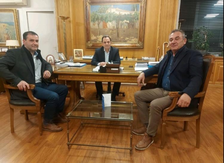 Με τον ΥΠΑΑΤ κ. Γεωργαντά και τον πρόεδρο του ΕΛΓΑ κ. Λυκουρέντζο συναντήθηκαν ο πρόεδρος και ο αντιπρόεδρος του Αγροτικού Συλλόγου Γεωργών Βέροιας 