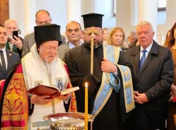 Επίσκεψη του Δημάρχου Αλεξάνδρειας, Π. Γκυρίνη, στο Οικουμενικό Πατριαρχείο Κωνσταντινουπόλεως, ως μέλος αντιπροσωπείας της ΠΕΔΚΜ