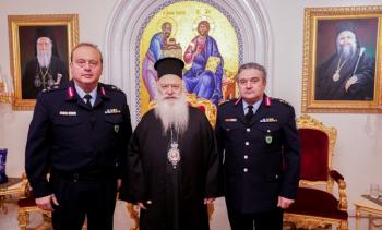 Ο Γενικός Περιφερειακός Αστυνομικός Διευθυντής Κεντρικής Μακεδονίας στο Μητροπολίτη Βεροίας