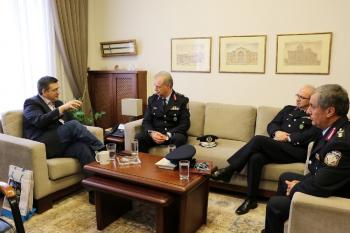 Συνάντηση του Περιφερειάρχη Κ. Μακεδονίας Απ. Τζιτζικώστα με την ηγεσία της Ελληνικής Αστυνομίας στη Βόρεια Ελλάδα