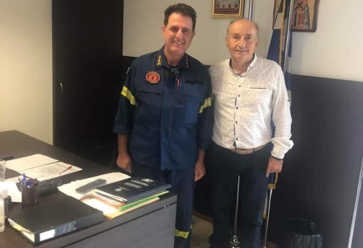 Την Αστυνομία και την Πυροσβεστική επισκέφτηκε ο Β. Κωνσταντινόπουλος