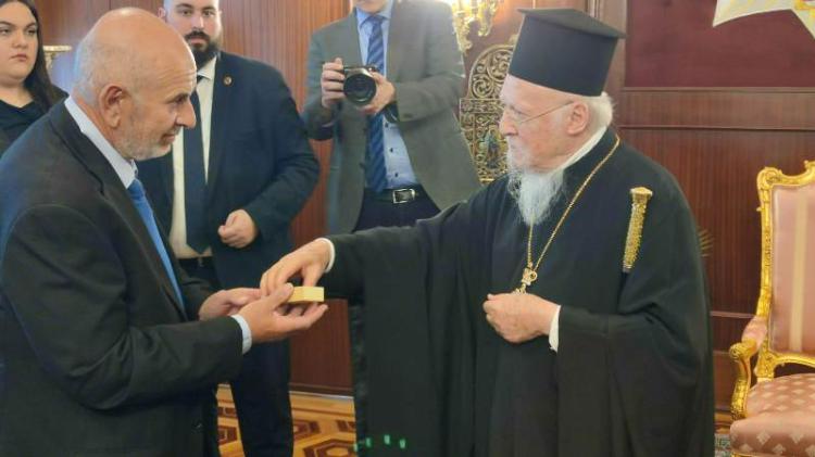 Με τον Οικουμενικό Πατριάρχη συναντήθηκε η Εύξεινος Λέσχη Ποντίων Νάουσας