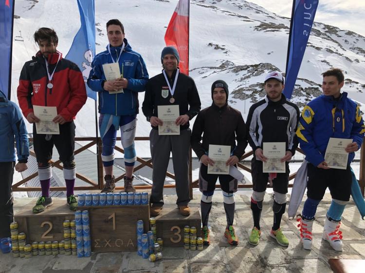 Αθλητές του ΕΟΣ Νάουσας στο Κύπελλο Ελλάδος Αλπικού Σκι ΑΓΕΝ (FIS)