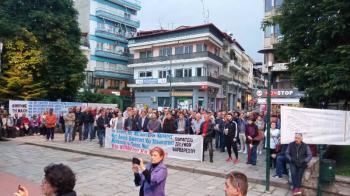 Εργατικό Κέντρο Ημαθίας : Με επιτυχία το συλλαλητήριο συμπαράστασης στους απολυμένους της Νηματουργίας Βαρβαρέσος