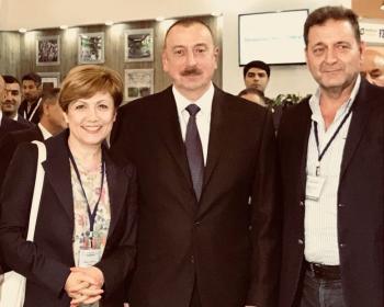 Συνάντηση του προέδρου της ΕΚΕ Κ. Αποστόλου με τον πρόεδρο του Αζερμπαϊτζάν Ιλχάμ Αλίγιεφ