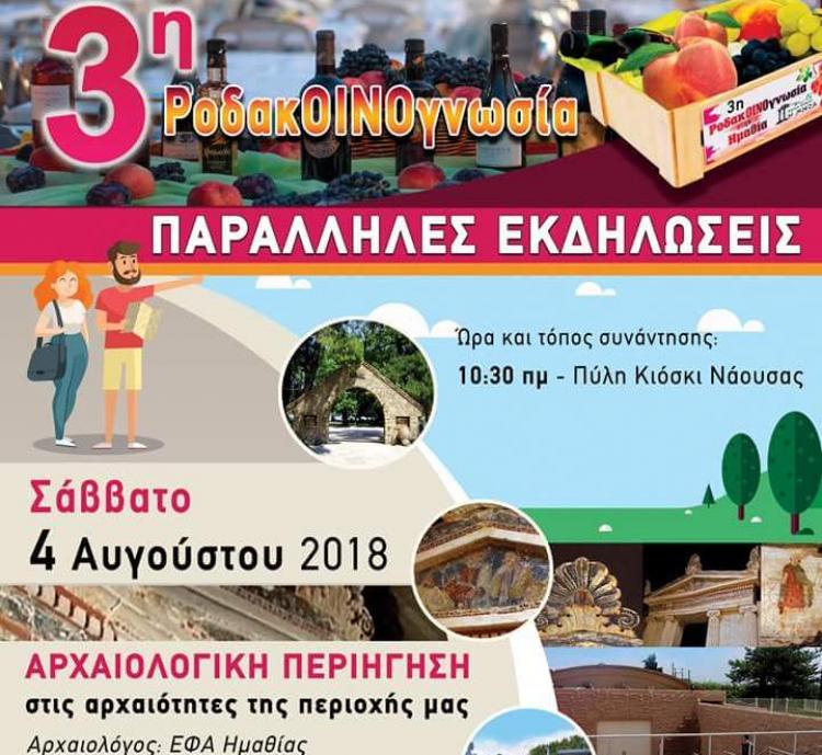 Πλούσιες εκδηλώσεις το τριήμερο 3,4 και 5 Αυγούστου στα πλαίσια της 3ης Ροδακοινογωσίας